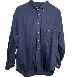 Chaps Ralph Lauren Button Down Long Sleeve Navy Blue Men’s Top